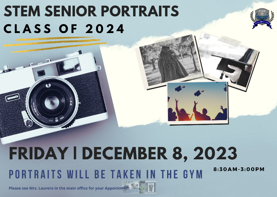  Senior Picture Day is December 8, 0223